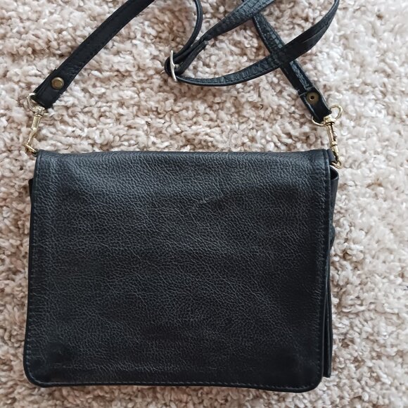 Handbags - Women's Crossbody Mini Bag with Adjustable Strap / Black